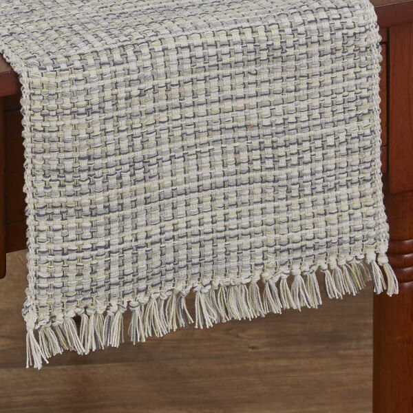 Basketweave Cotton 54” Table Runner main image 0